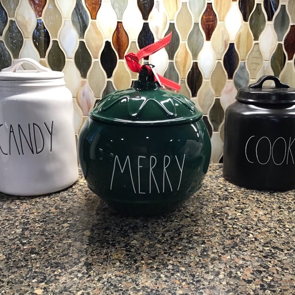 Rae Dunn Merry Christmas Ornament Canister - Picture 5 of 5